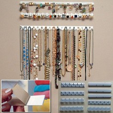Support pour colliers à suspendre au mur 9 en 1 Crochets de rangement Présentoir à bijoux  SPSUDKQ11123 - B0798FHZCC